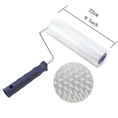 BTMB 23cm/9'' Aeration Latex Floor Self Leveling Screed Spiked Roller - Image 3