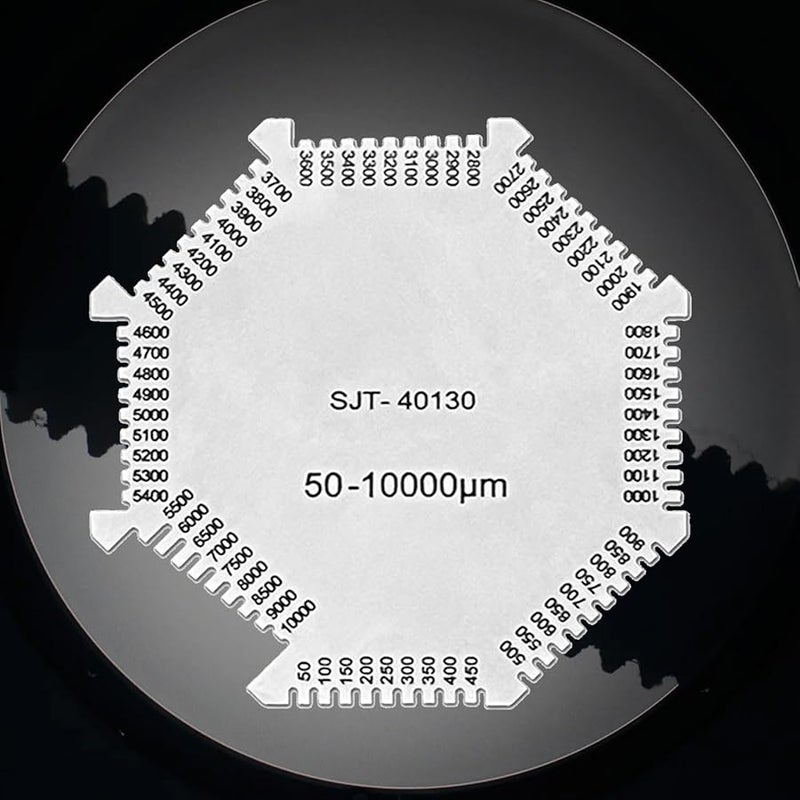 Hexagonal Wet Film Comb Gauge 50 10000um High Stainless Steel Coating Measurement Tool - Image 3