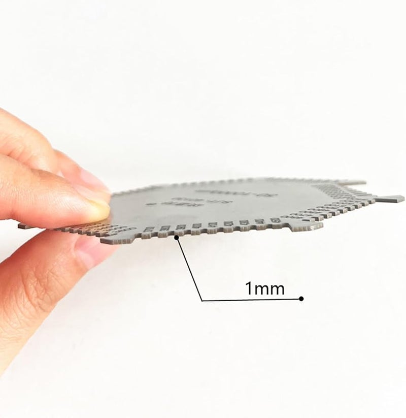 Hexagonal Wet Film Comb Gauge 50 10000um High Stainless Steel Coating Measurement Tool - Image 5