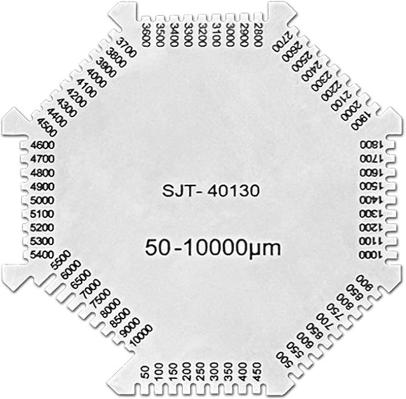 Hexagonal Wet Film Comb Gauge 50 10000um High Stainless Steel Coating Measurement Tool - Image 2