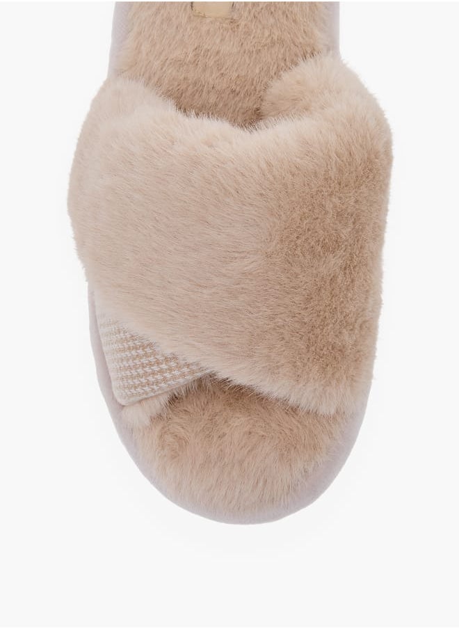Le Confort Women Faux Fur Slip-On Bedroom Slippers  - Image 3