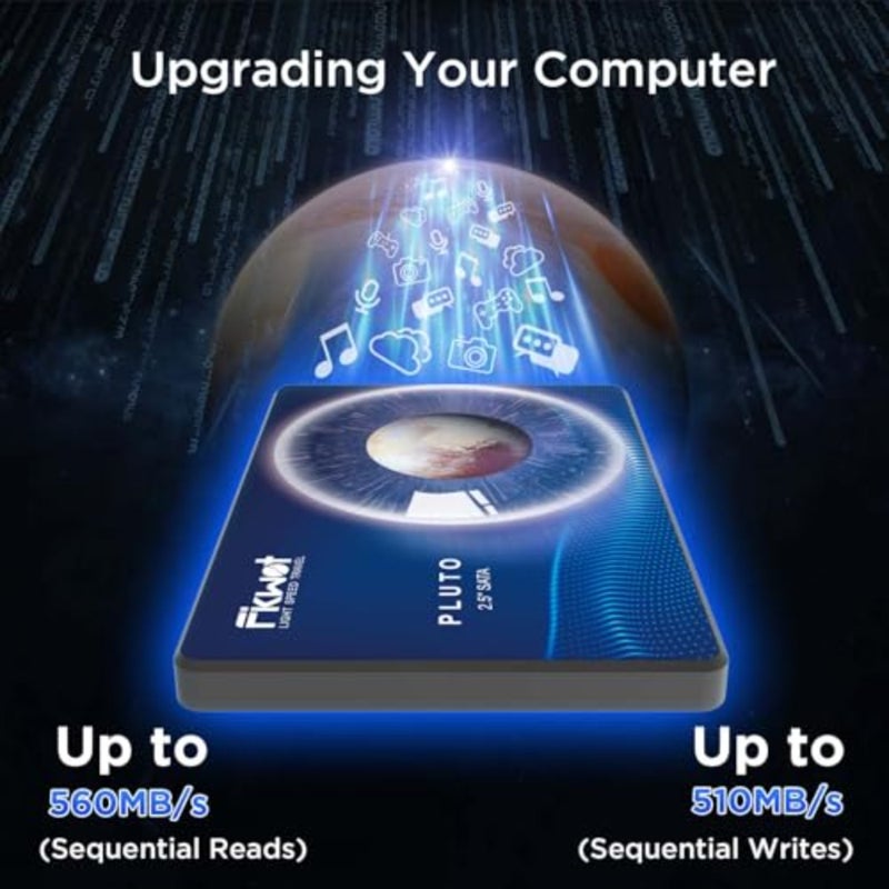 Laptop PC desktop internal SSD: 2.5-inch SATA, 512GB, 3D NAND with SLC cache, black, up to 560MB/s read speed - Image 2