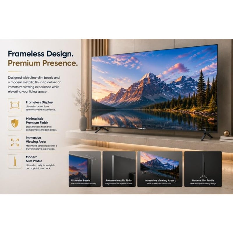 55 Inch 4K UHD Smart TV with Tizen OS Ultra HD LED Television HDR10 Built-in WiFi and Voice Control Bluetooth 2.1 + EDR 3840x2160, 3 HDMI and 2 USB - 55QTZN4KSLED - Image 4