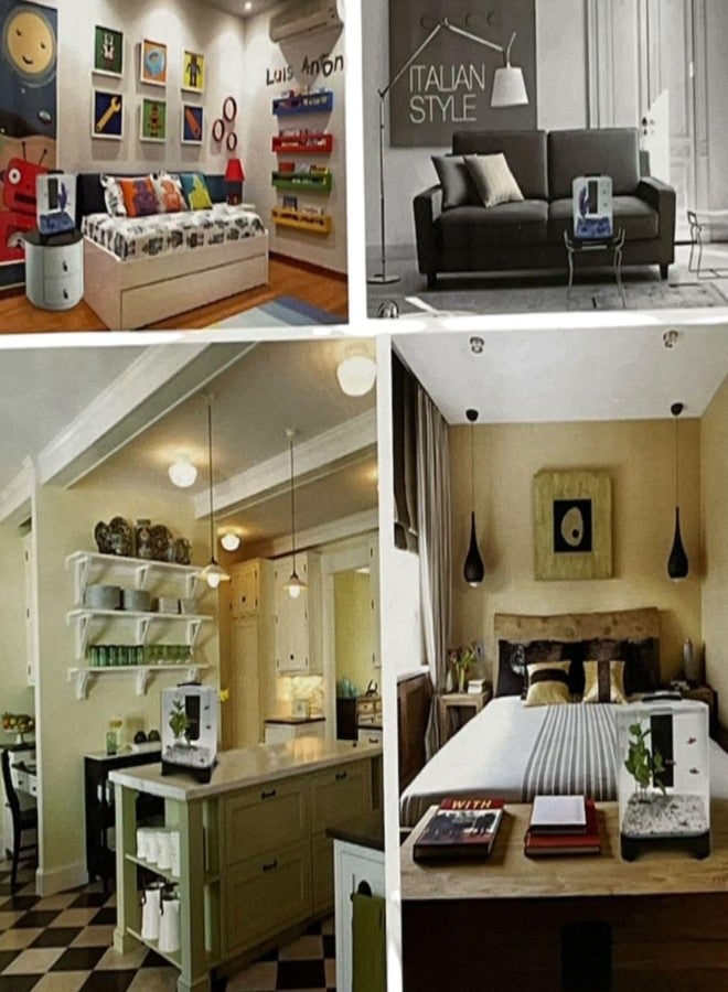 حوض أسماك صغير من دوفين BT-111 | تصميم فريد | طقم كامل 3 في 1 | يشمل حوضًا شفافًا تمامًا، ونظام ترشيح، وإضاءة LED | السعة: 5.6 لتر (أصلي من متجر توناي) - Image 5