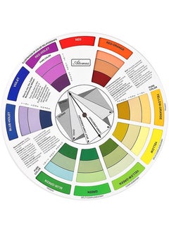 ATOMUS Color Wheel Color Mix Guide, ATOMUS Tattoo Pigment Chart Supplies for Paint Permanent Eyebrow Lip Body Tattoo (9.25in) 