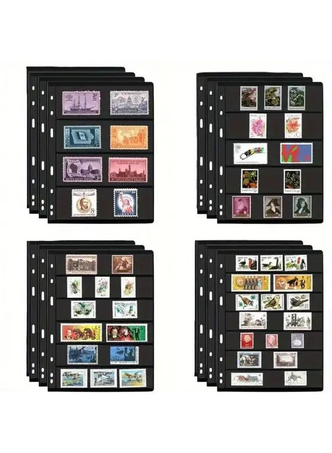 12PCS Stamp Collector Album Double Sided Display For Photos Stamps Postcards - Image 3
