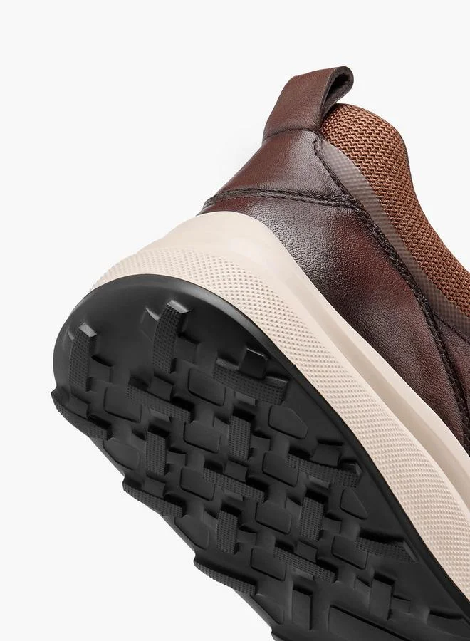 Duchini BROWN Men Perforated Genuine Leather Sneakers for Men | Best Price UAE