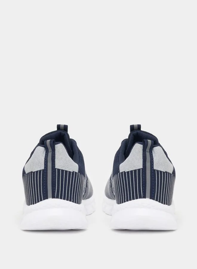 Styli Textured Gripped Sole Lace Up Sneakers