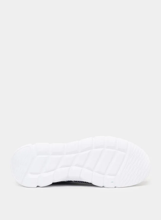 Styli Textured Gripped Sole Lace Up Sneakers