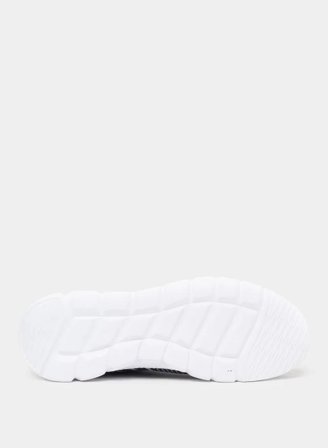 Styli  Textured Gripped Sole Lace Up Sneakers for Men | Best Price UAE