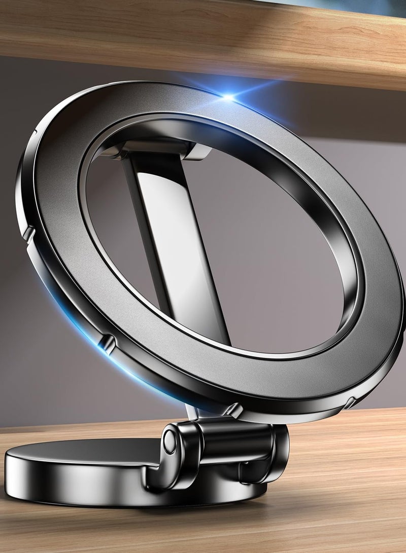 ELTRAZONE MagSafe Car Mount Phone Holder – 360° Rotation, Strong Magnet, Hands-Free Stand for iPhone 15, 14, 13, 12 Pro Max, Plus, Mini & MagSafe Cases (Black) - Image 1