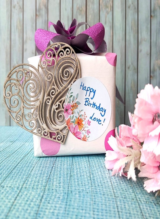 weRevel Floral Theme Note Stickers, 40 Pieces, 2 inc, Round, 4 Unique Designs - Image 2