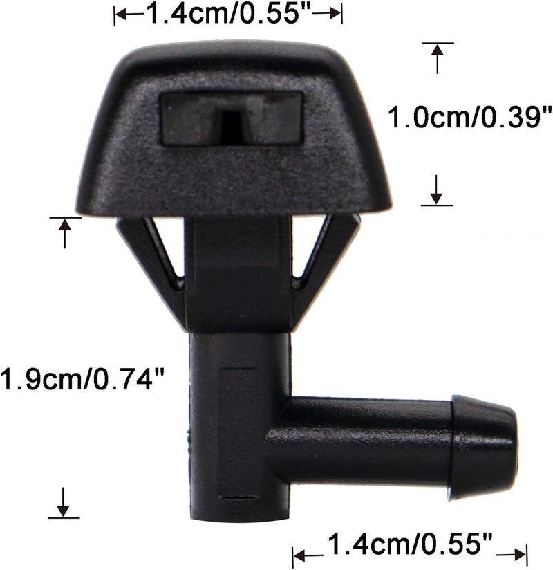 DEMULAX Windshield Wiper Jet Washer Nozzle for Volvo - Image 2