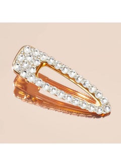 Kitsch Kitsch Large Rhinestone Hair Clips for Women, Elegant Gold Hair Clip, Easy to Open Alligator Hair Clips, Pretty Metal Hair Clips for Styling Short Hair, Cute Hair Clips for All Hair Types, 1pc Gold  - Image 4