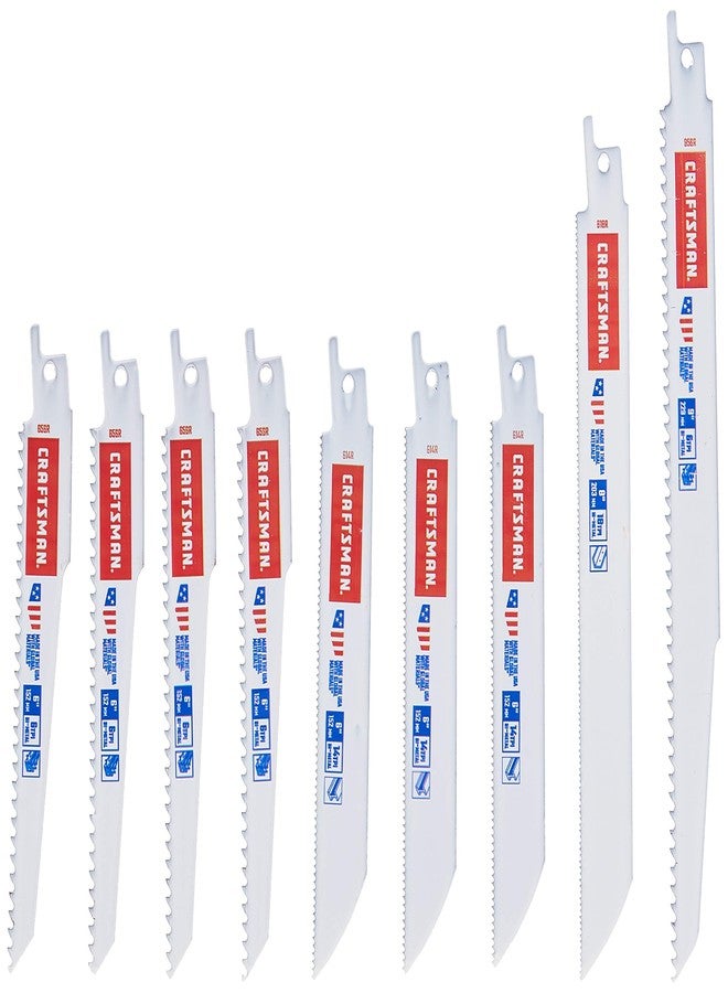 CRAFTSMAN Reciprocating Saw Blades, 9 Piece Kit (2058840) - Image 3