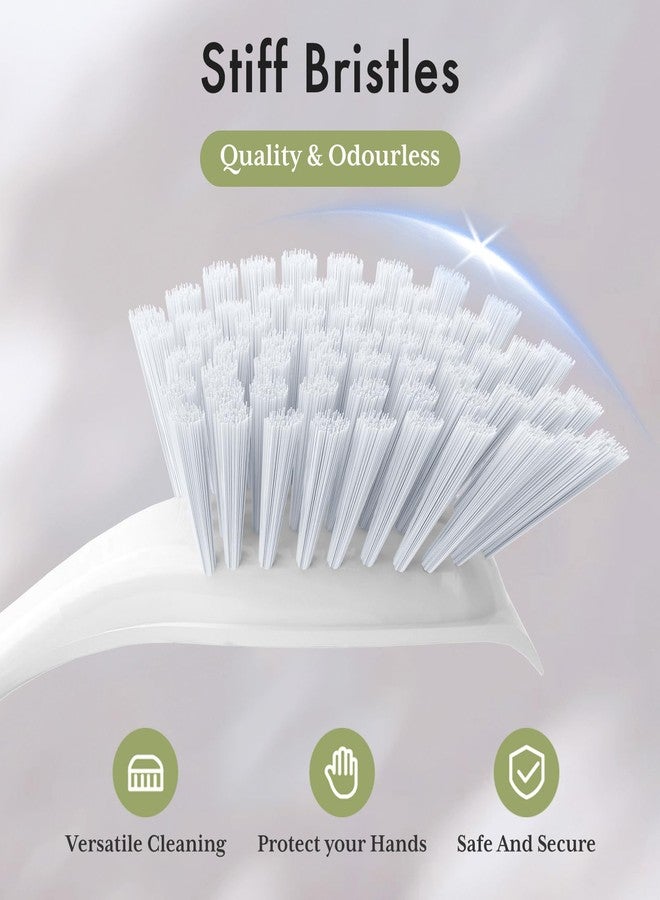Amazer Dish Brush with Handle, 2 Pack Kitchen Scrub Brushes for Cleaning, Dish Scrubber with Stiff Bristles for Sink, Pots, Pans - Image 2