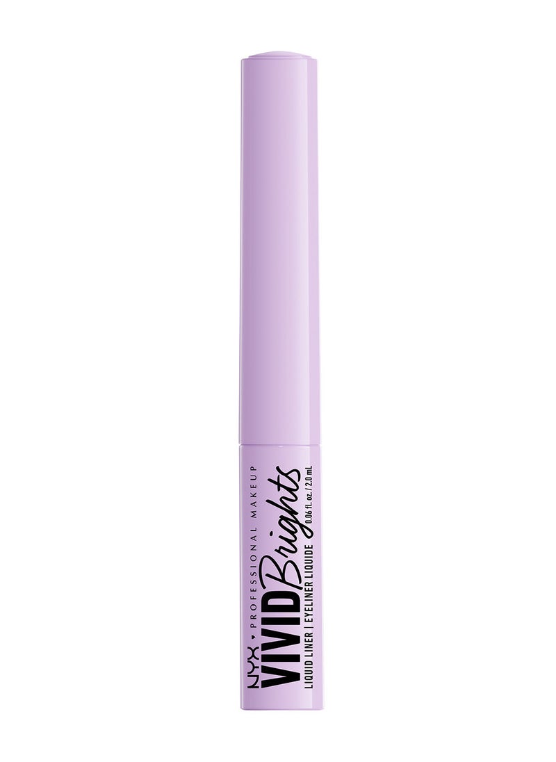 NYX PROFESSIONAL MAKEUP محدد عيون سائل ملون من فيفيد برايتس - ليلك لينك  - Image 1