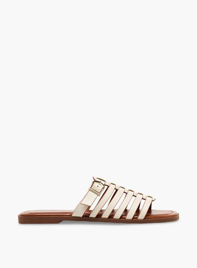 Celeste Women Slip-On Buckle Accent Sandals - Image 3