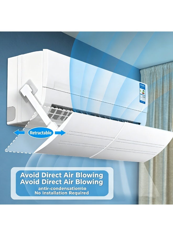 Arabest Adjustable Air Conditioner Deflector - Universal AC Wind Shield for Wall-Mounted Units, Anti-Direct Blow Baffle for Nursery, Baby & Maternity Care, Energy Saving Draft Guard - Image 3