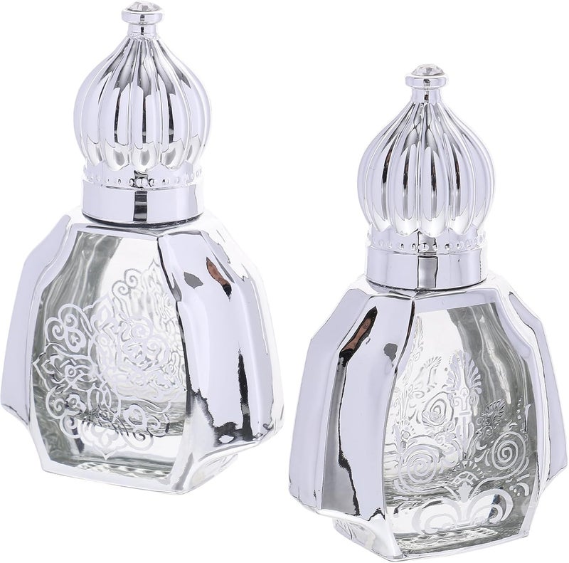 Multi-function 10ml Aroma Roller Bottles 2pcs Glass Portable Perfume Bottles for Travel and Daily Use Style - Image 1