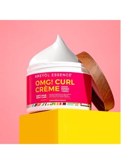 kreyol essence Kreyol Essence - 8 Oz Moringa Styling OMG CURL CRÈME for Soft Curls, Healthy Glowing Hair, Haitian Moringa Coconut Papaya, Hair Care  - Image 4