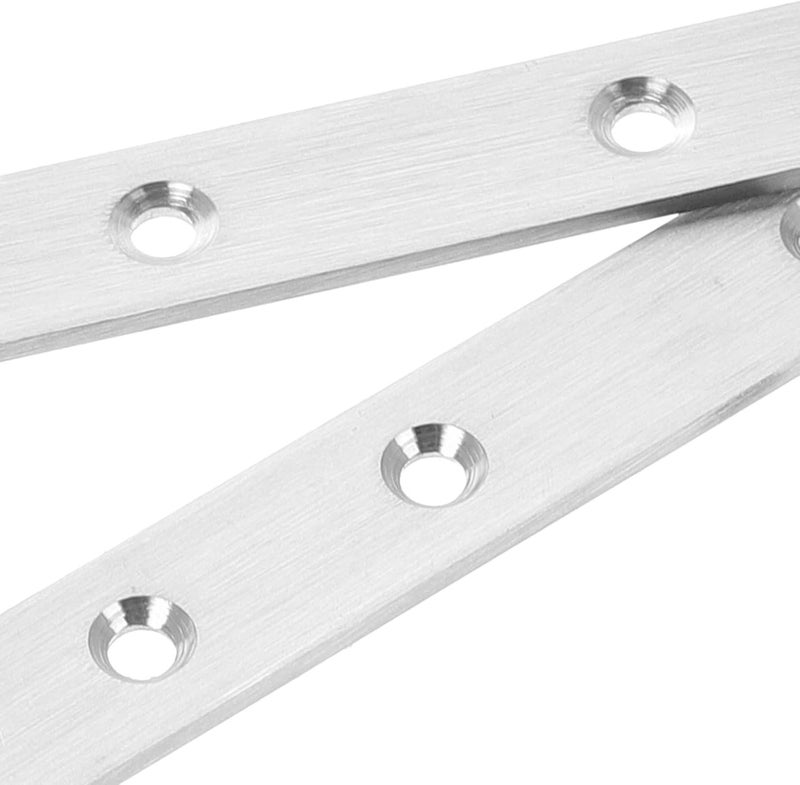 Garneck 2pcs Stainless Steel Flat Connecting Plates Metal Mounting Brackets Heavy-Duty Steel Brackets for Wood Countertop Joint Connectors and Structural Support in Construction and DIY - Image 3