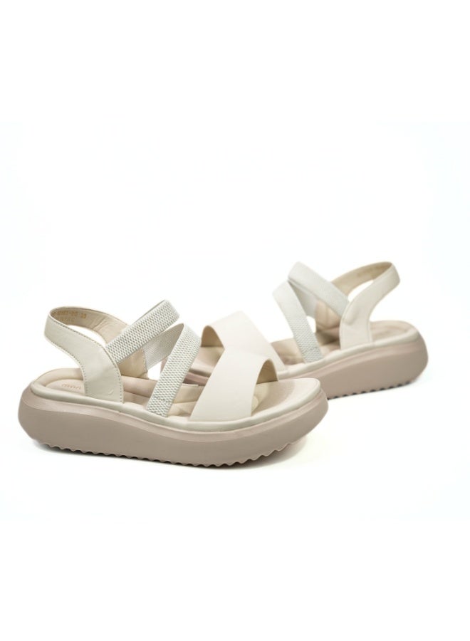 Mon Ami Women’s Platform Comfort Sandals | Lightweight Elastic Strap Walking Sandals | Cushioned Open Toe Casual Footwear | Soft Support Slingback Sandals for Daily Wear Travel Outdoor Use | Modern Comfort Fashion Sandals - Image 3