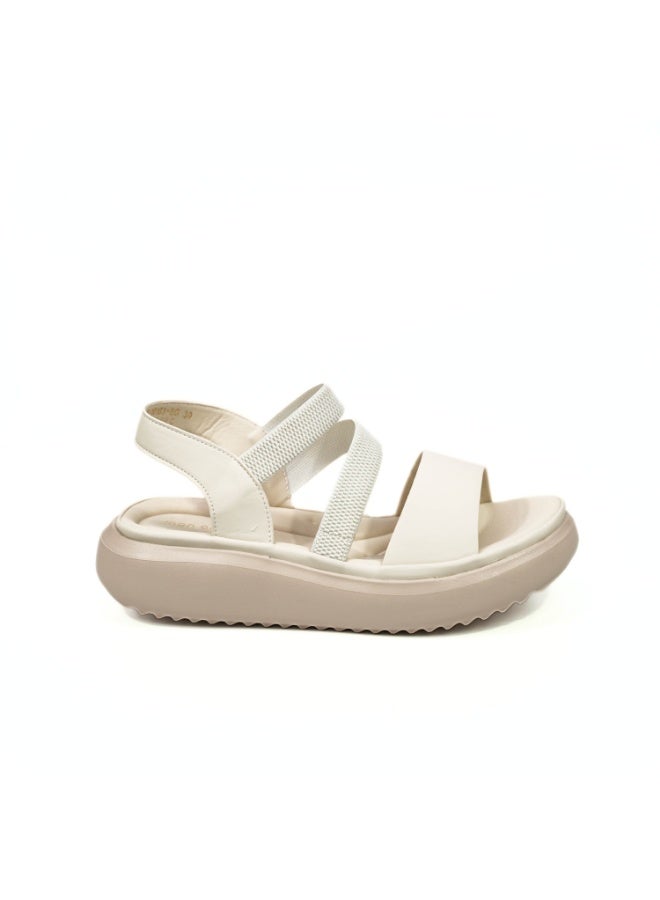 Mon Ami Women’s Platform Comfort Sandals | Lightweight Elastic Strap Walking Sandals | Cushioned Open Toe Casual Footwear | Soft Support Slingback Sandals for Daily Wear Travel Outdoor Use | Modern Comfort Fashion Sandals - Image 1