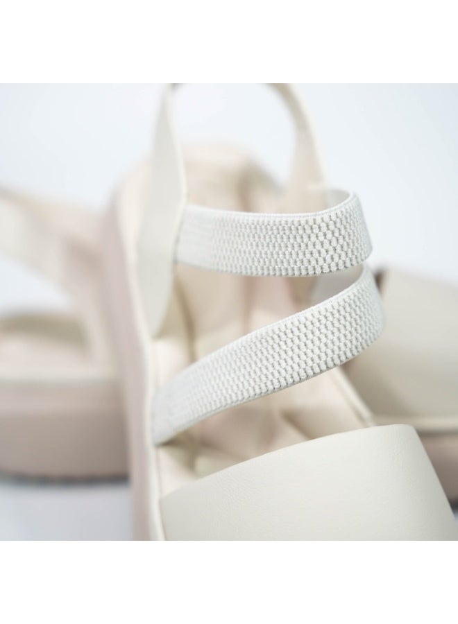 Mon Ami Women’s Platform Comfort Sandals | Lightweight Elastic Strap Walking Sandals | Cushioned Open Toe Casual Footwear | Soft Support Slingback Sandals for Daily Wear Travel Outdoor Use | Modern Comfort Fashion Sandals - Image 5