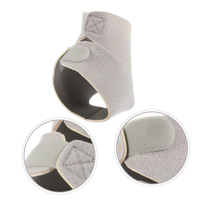 دعامة الكاحل القابلة للتعديل والتنفس باللون الرمادي للأربطة الرياضية والإصابات - Image 4