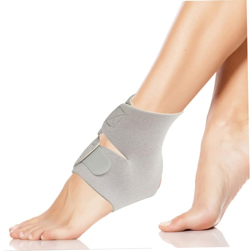 دعامة الكاحل القابلة للتعديل والتنفس باللون الرمادي للأربطة الرياضية والإصابات - Image 3