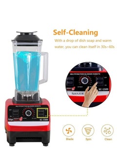SILVER CREST 2.5L 4500W BPA Free Heavy Duty Blender Mixer Electric High Speed Juicer Food Processor Ice Smoothies Crusher Blander  - Image 3
