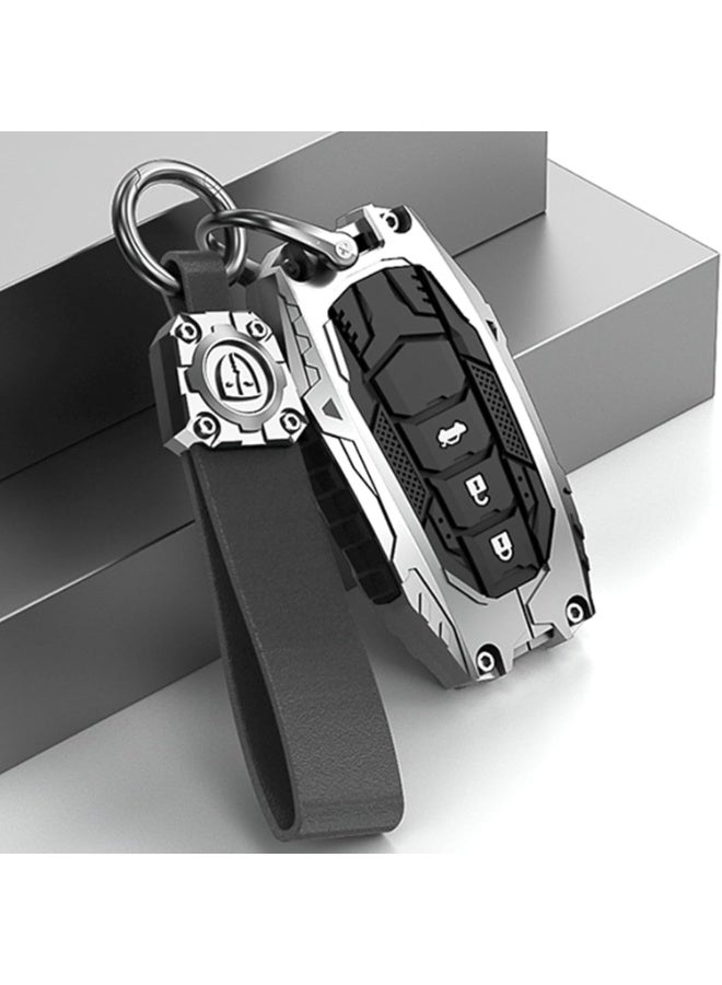 NOSKIN Heavy Metal Key Fob Cover Case Protector Fit for Toyota,Key Case Holder Full Protection Fit for 2019-2024 Venza, RAV4 Prime, Land Cruiser, Fortuner, Grand Highlander, Corolla Cross, Hilux - Image 4