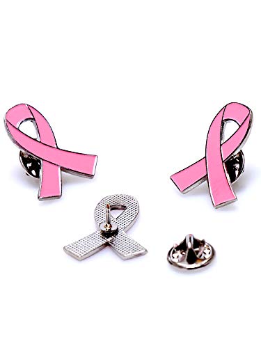 Mayam Official Hope Pink Ribbon Pins Breast Cancer Awareness Brooch Lapel Pin Buttons (50), 22.5cm - Image 3