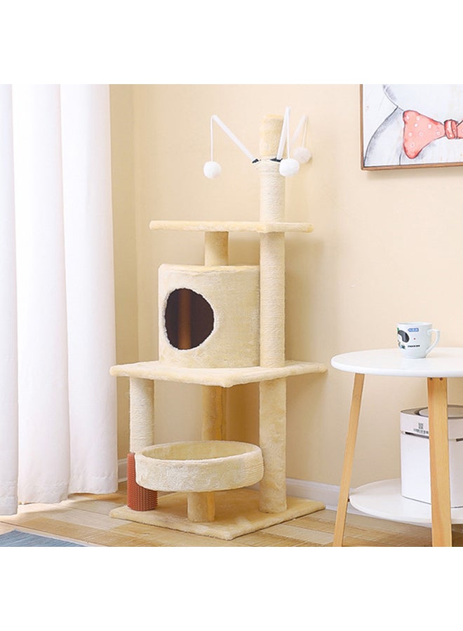 Kidle Cat Climbing Frame Beige 40x40x125cm - Image 2