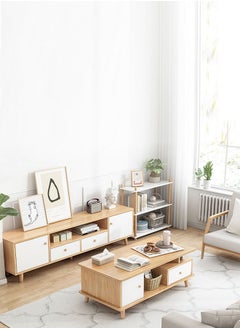 keke Multifunctional Coffee Table Brown table with Big Draw  - Image 5