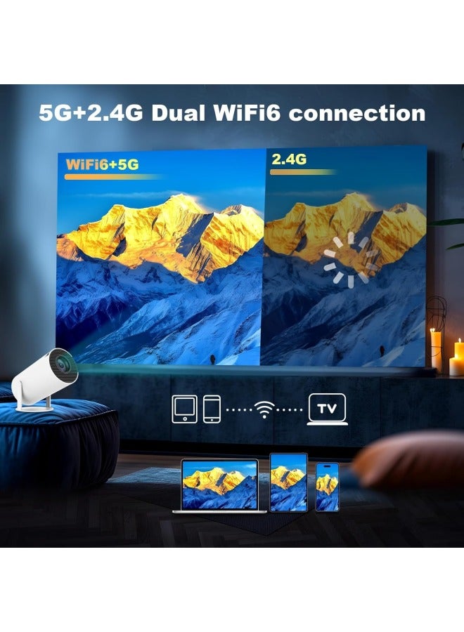 Hy300 Barrel Projector Home High-definition Wifi Wireless Screen Projection Lcd Portable Projector Hot Model - Image 2