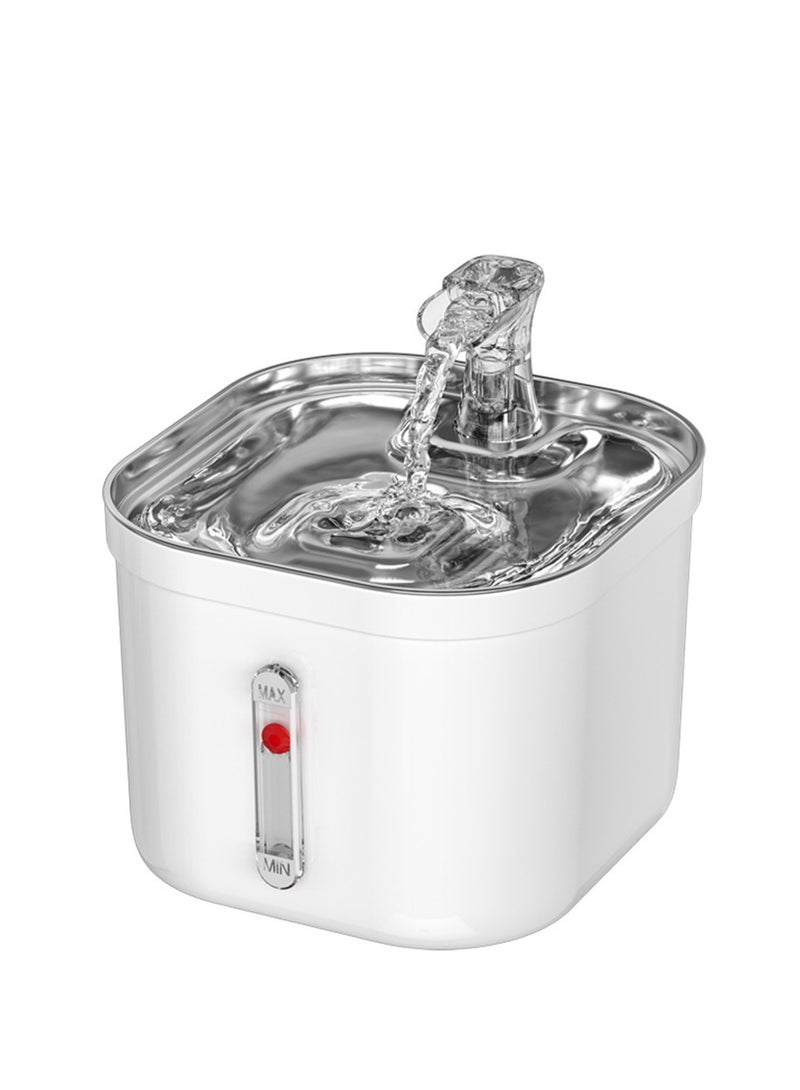 Arabest نافورة مياه للحيوانات الأليفة سعة 2 لتر، نافورة مياه أوتوماتيكية للقطط وموزع مياه للكلاب مع مضخة ذكية للقطط والكلاب والحيوانات الأليفة المتعددة - Image 1