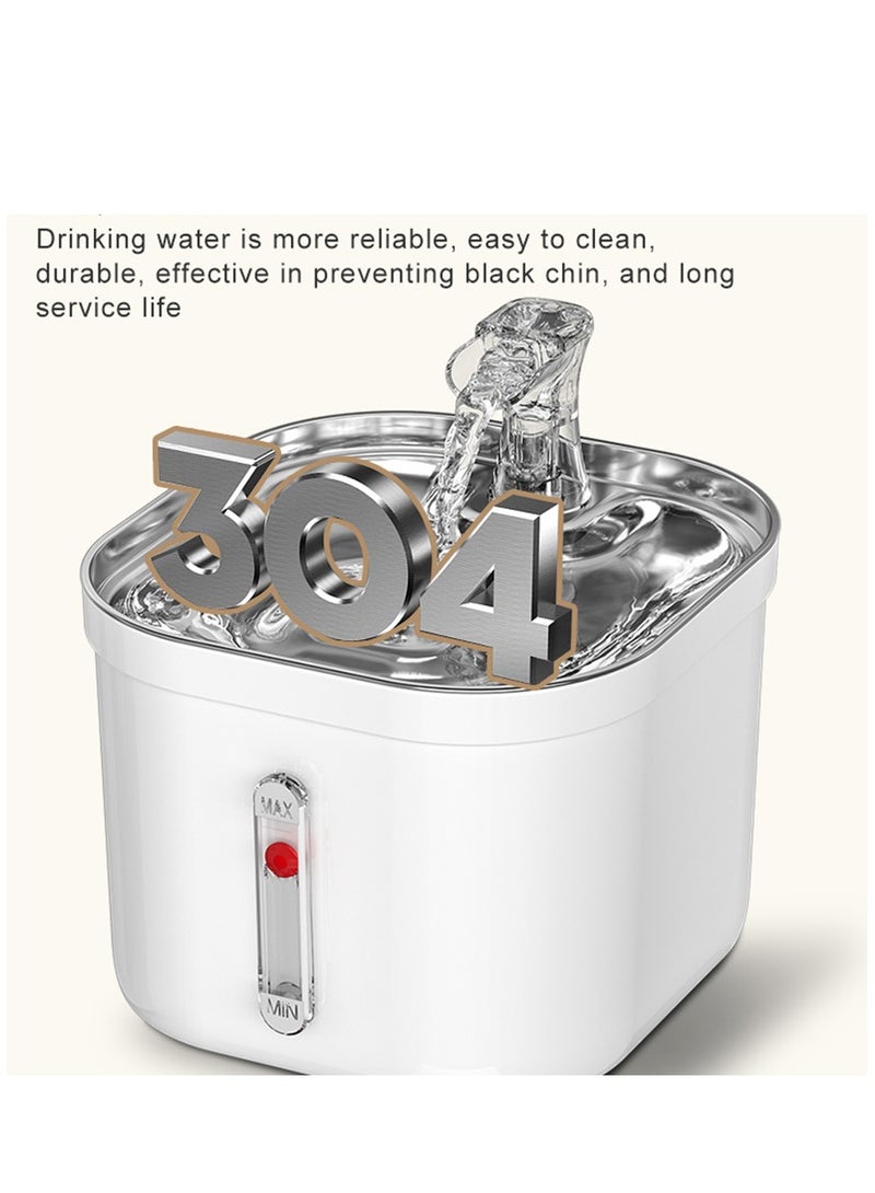 Arabest نافورة مياه للحيوانات الأليفة سعة 2 لتر، نافورة مياه أوتوماتيكية للقطط وموزع مياه للكلاب مع مضخة ذكية للقطط والكلاب والحيوانات الأليفة المتعددة - Image 5