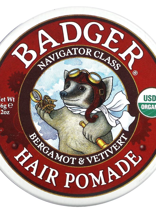 Badger Hair Pomade Bergamot & Vetivert 2 oz (56 g)