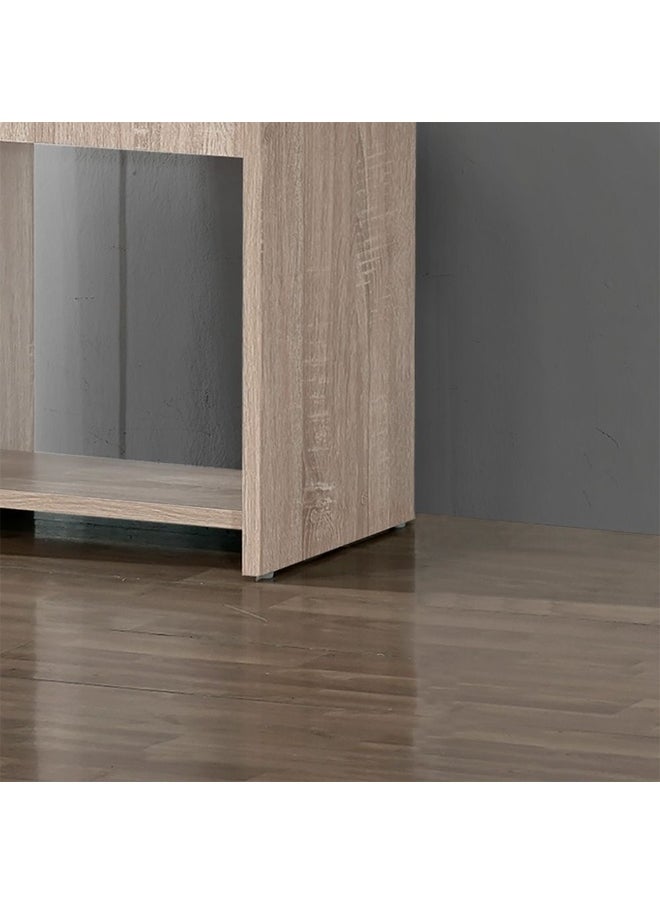 DANUBE HOME Supreme Stool for Dresser – Modern Padded Makeup Vanity Stool with Cushioned Seat for Bedroom, Dressing Table, Living Room – Stylish Compact Chair for Home - French Sonoma Oak  - Image 3