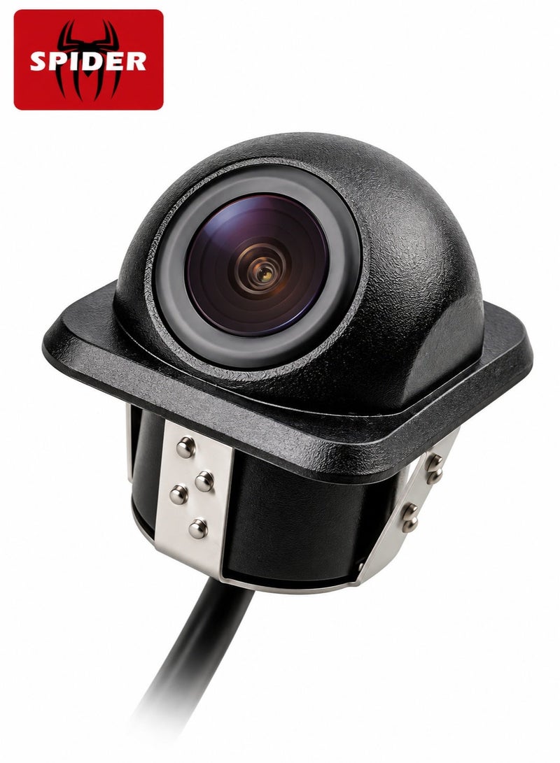 Spider 1080P HD Moving Rear View Camera, 170° Wide Angle Reverse Parking Camera with Dynamic Guidelines, IP67 Waterproof Glass Lens, Night Vision, RCA Cable for Car SUV - Image 1