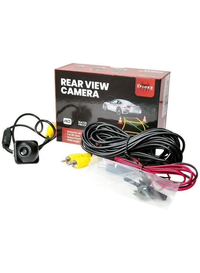 Spider 1080P HD Moving Rear View Camera, 170° Wide Angle Reverse Parking Camera with Dynamic Guidelines, IP67 Waterproof Glass Lens, Night Vision, RCA Cable for Car SUV - Image 3