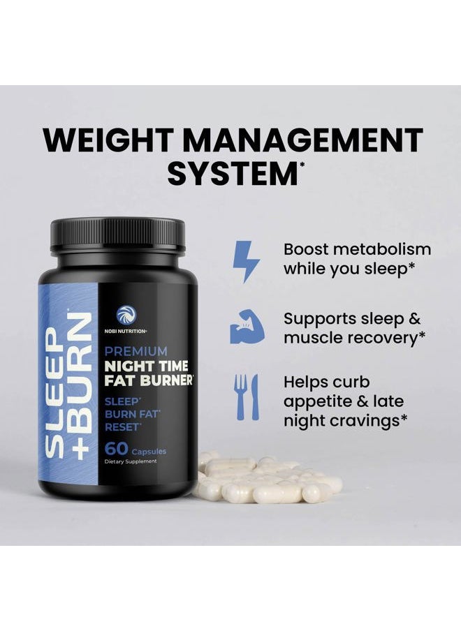 Night Time Fat Burner to Shred While You Sleep | Belly Fat Burner, Carb Blocker & Weight Loss Support Supplements | Lose Weight, Support Metabolism & Fall Asleep Fast | 60 Nighttime Diet Pills
