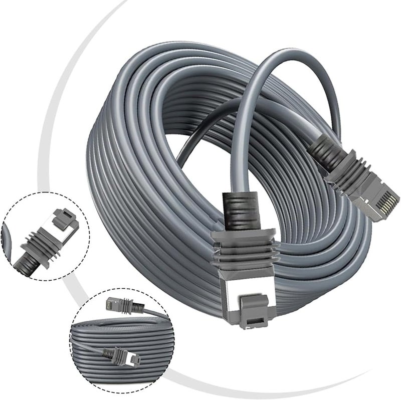 Starlink Gen3 Router Cat6 كابل إيثرنت مقاوم للماء 10 أمتار 1200 ميغابت في الثانية حبل شبكة خارجي - Image 3