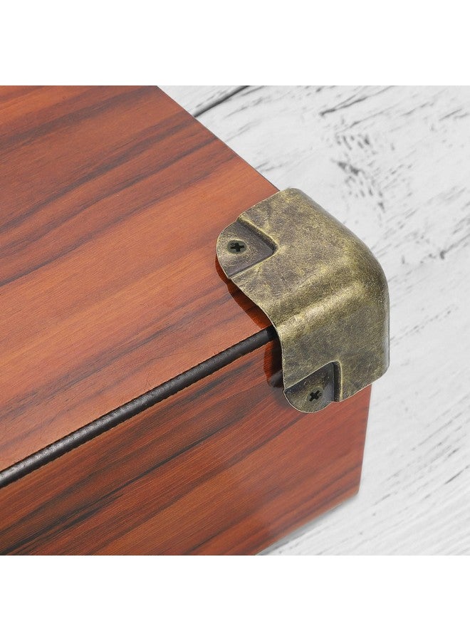 uxcell 4 Pcs Decorative Box Corner Cover, 37mm Metal Edge Guard, Furniture Corner Edges Protector, Bronze - Image 5