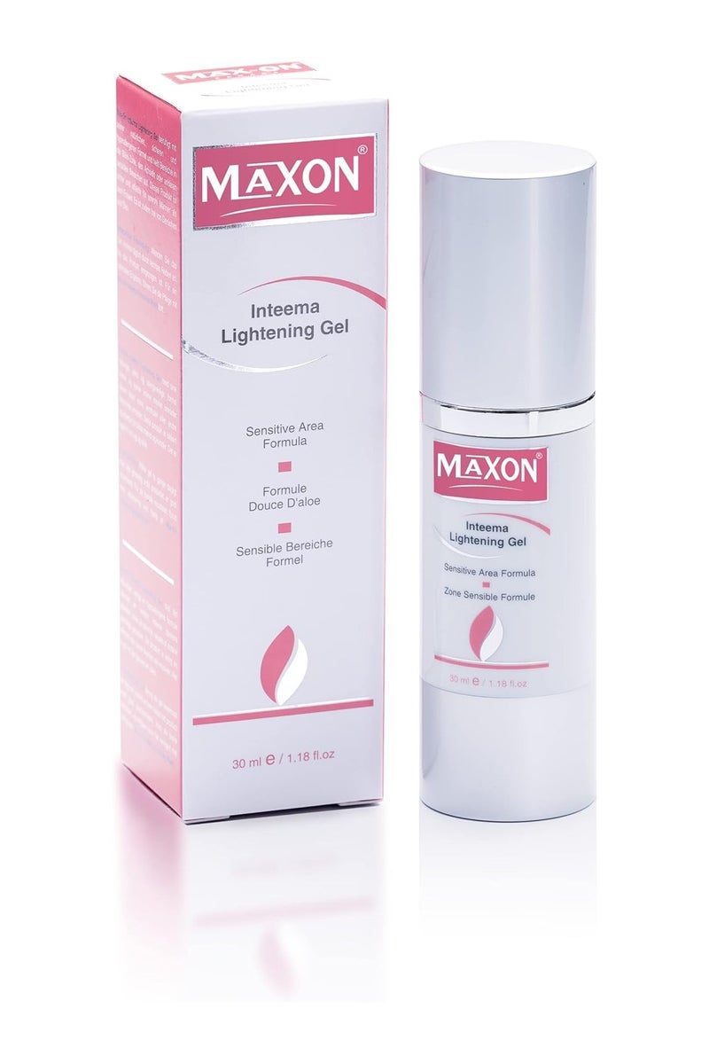 MAX-ON Inteema Lightening Gel Cream â Brightening Cream for Sensitive Areas | Underarm, Elbows, Neck, Bikini Zone â 30ml - Image 1