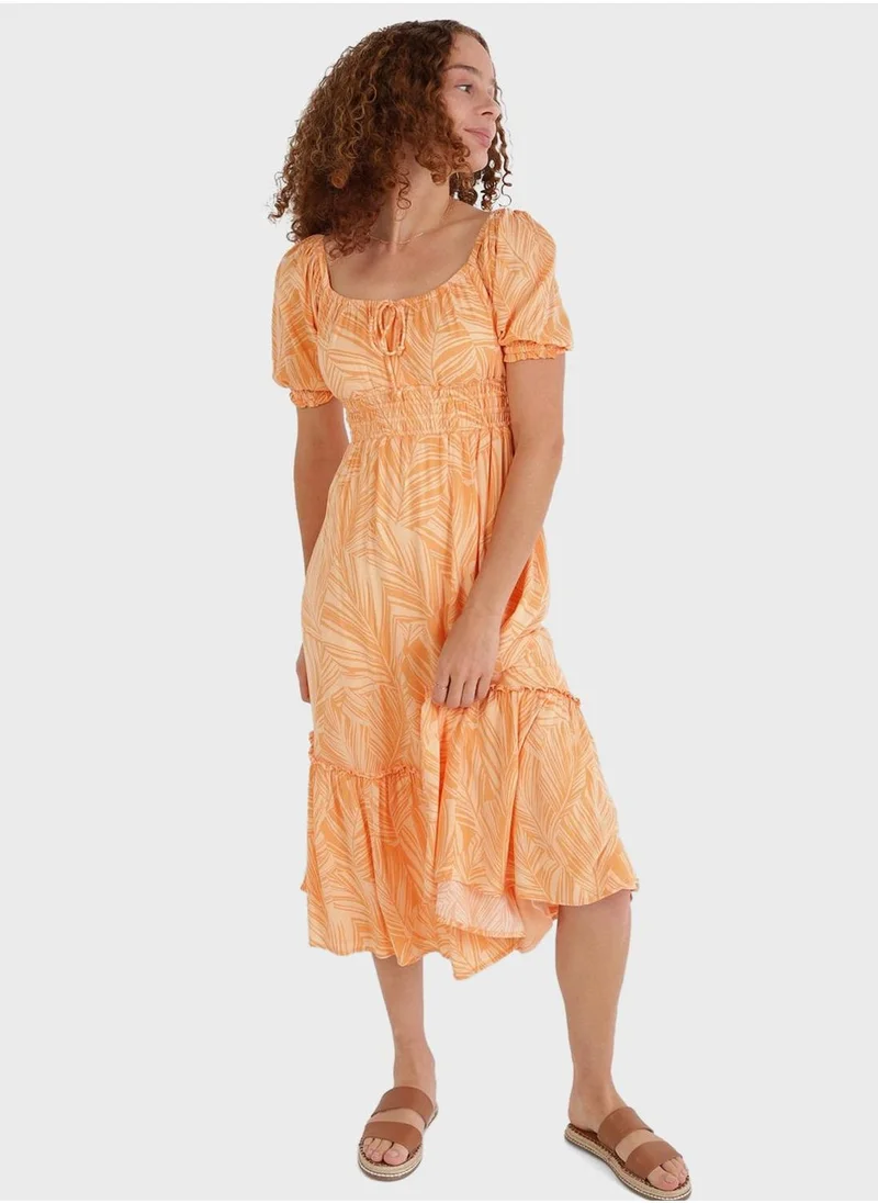 Aerie Scoop Neck Ruched Dress