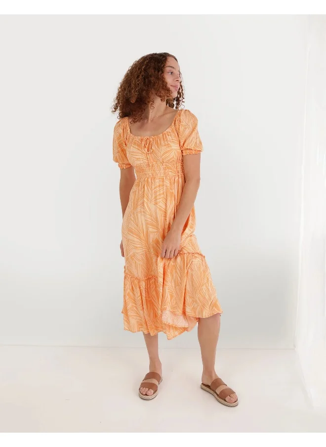 Aerie Scoop Neck Ruched Dress