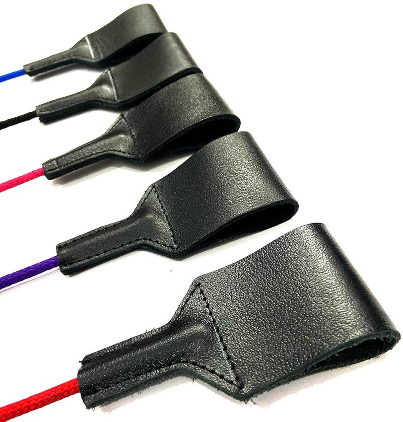 PETS TRIANGLE 25 Inches Leather Horse Riding Stick & Dog Tranining Stick with Stitching Leather Flapper (Purple) - Image 4